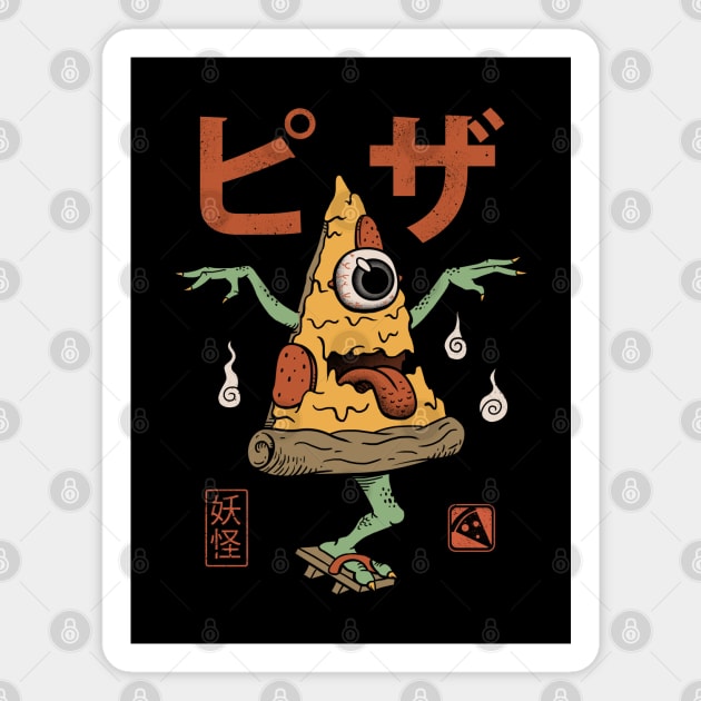 Yokai Pizza Magnet by Vincent Trinidad Art